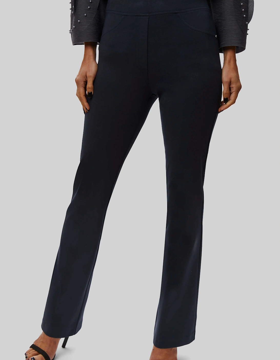 Boot Leg Trousers Navy, 5 of 4