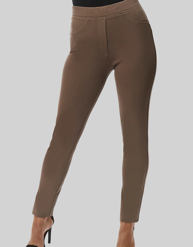 Cigarette Trousers Taupe