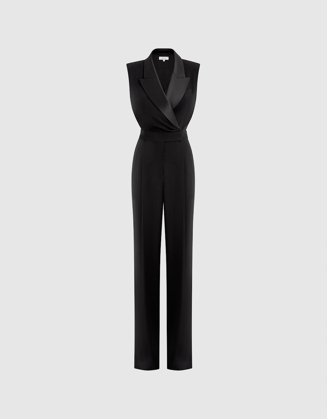 Satin Lapel Jumpsuit, 2 of 1