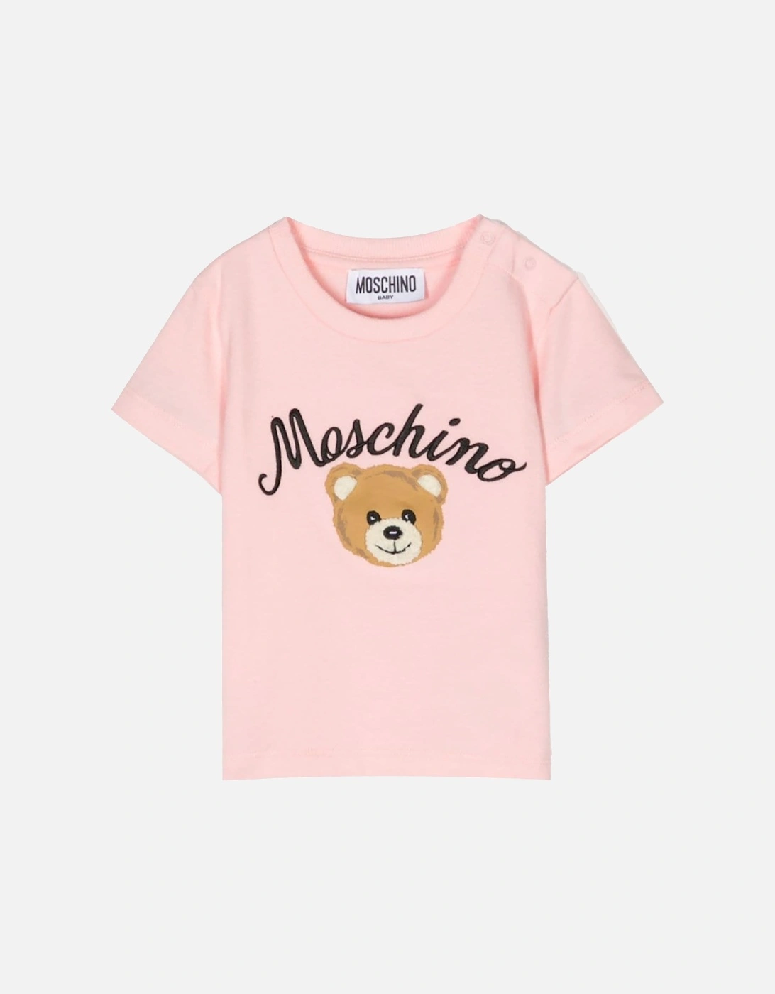 Kids Leo Teddy Bear-print T-shirt Pink, 3 of 2