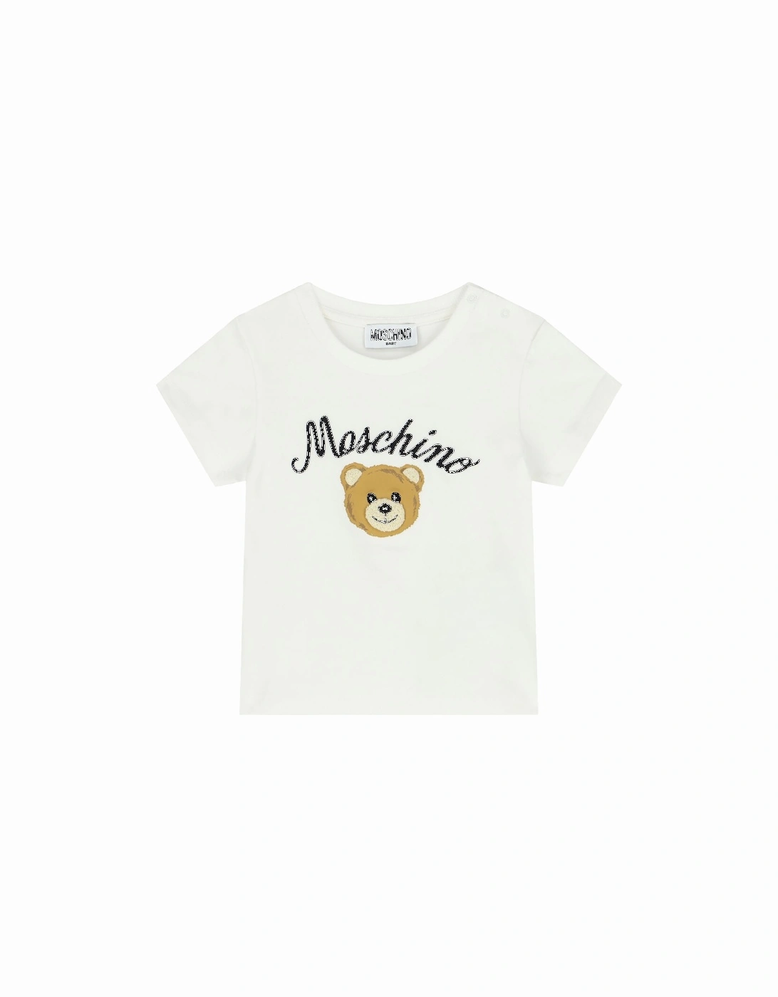 Kids Leo Teddy Bear-print T-shirt White, 3 of 2