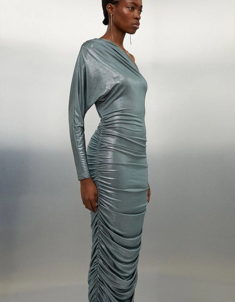 Premium Jersey Metallic Midi Dress