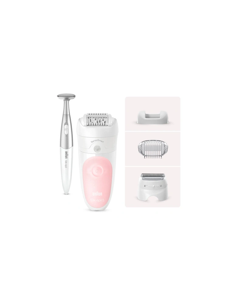 Silk-épil 5 5-820 Epilator, White/Pink - Braun