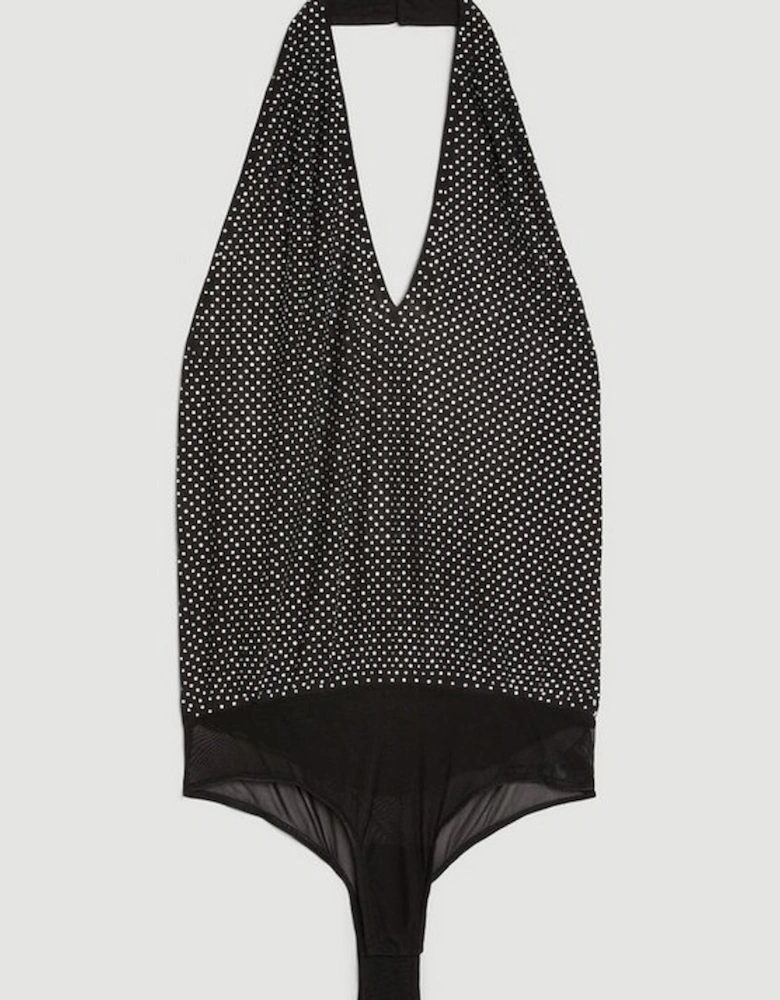 Premium Embellished Diamonte Bodysuit