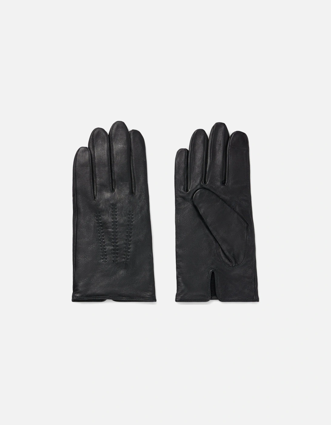 BOSS Black Hainz-ME Leather Gloves 001 Black, 4 of 3