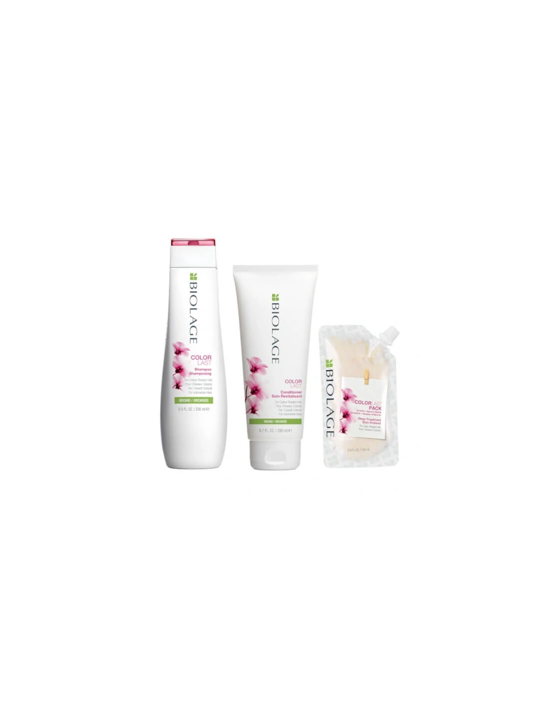 ColorLast Colour Protect Shampoo, Conditioner and Hair Mask for Coloured Hair Routine - Biolage