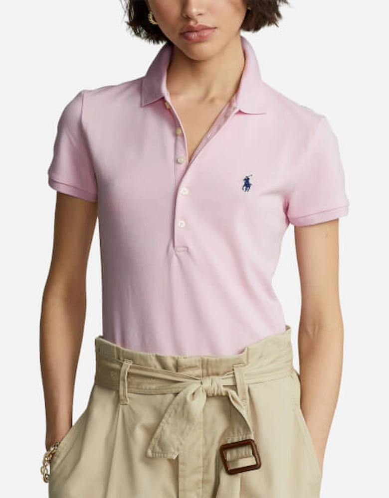 Julie Cotton-Blend Piqué Polo Shirt