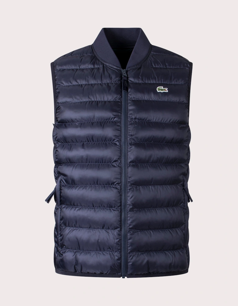 Padded Water-Repellent Vest Jacket