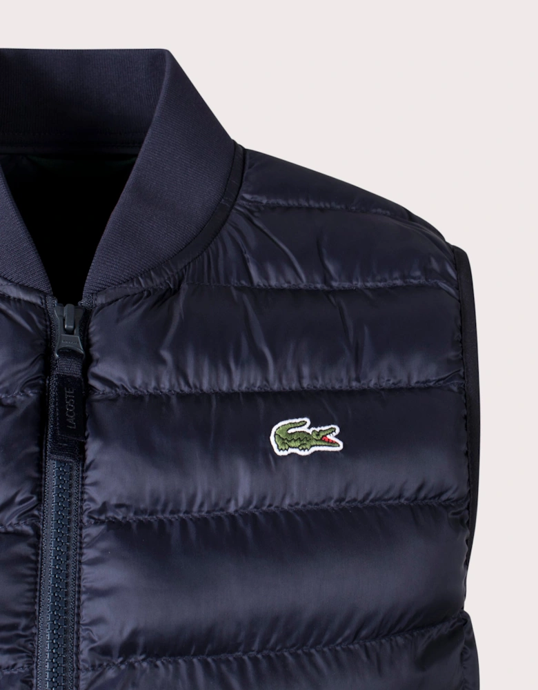 Padded Water-Repellent Vest Jacket