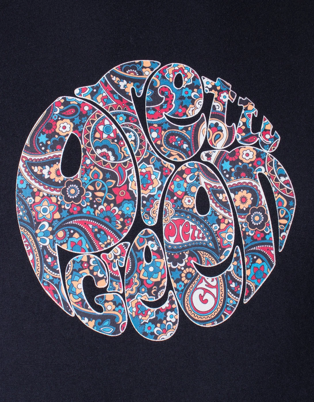 Wonderwall Paisley Print Logo T-Shirt