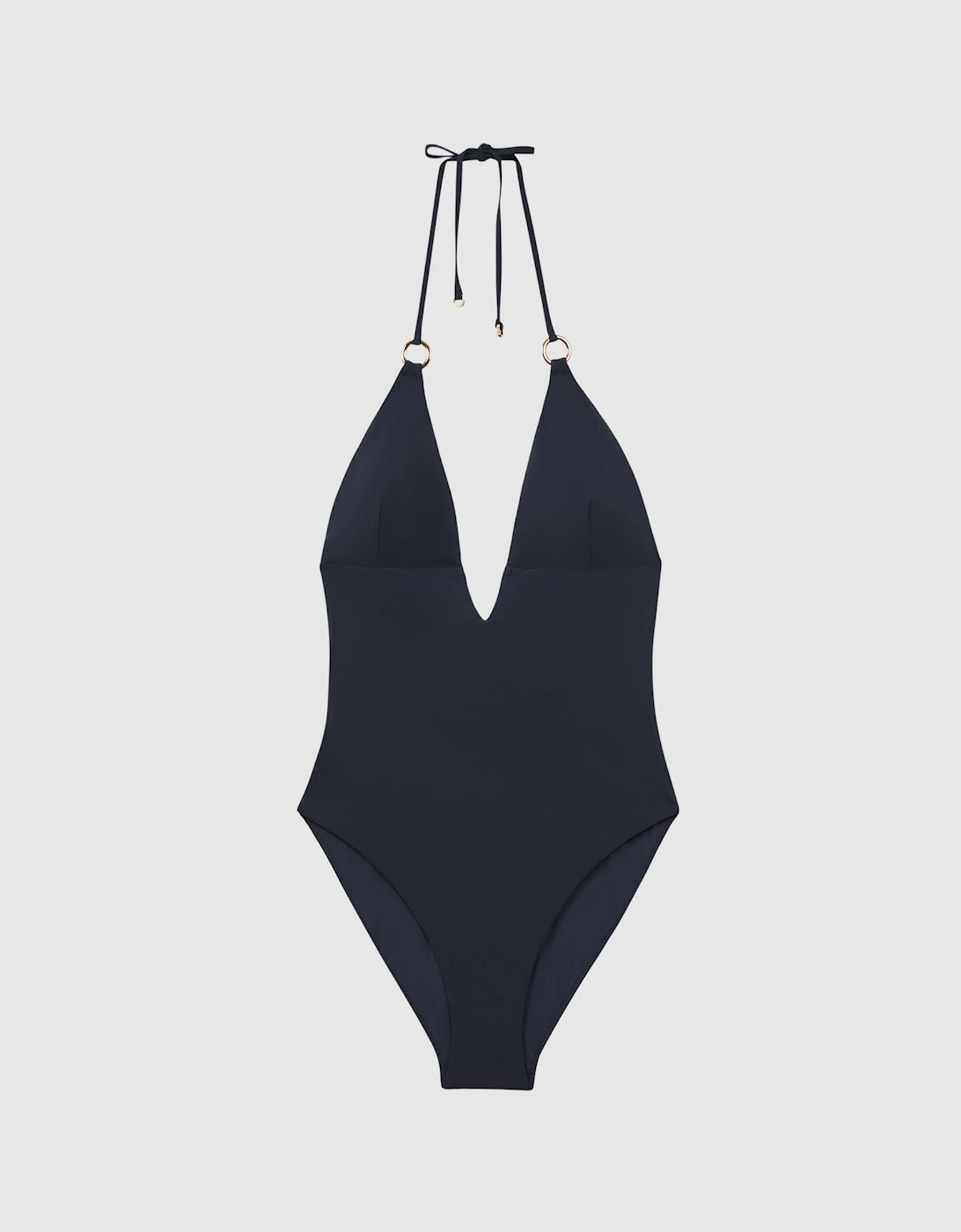 Plunge Halterneck Swimsuit, 2 of 1
