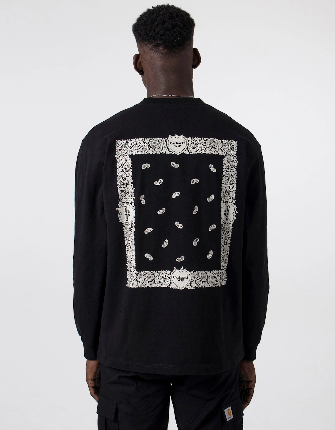 Relaxed Fit Long Sleeve Paisley T-Shirt, 4 of 3
