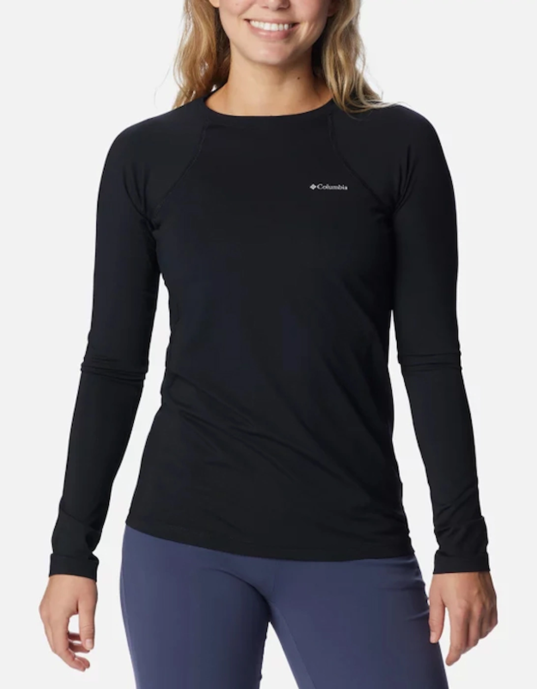 Women's Midweight Stretch Long Sleeve Top Black, 7 of 6