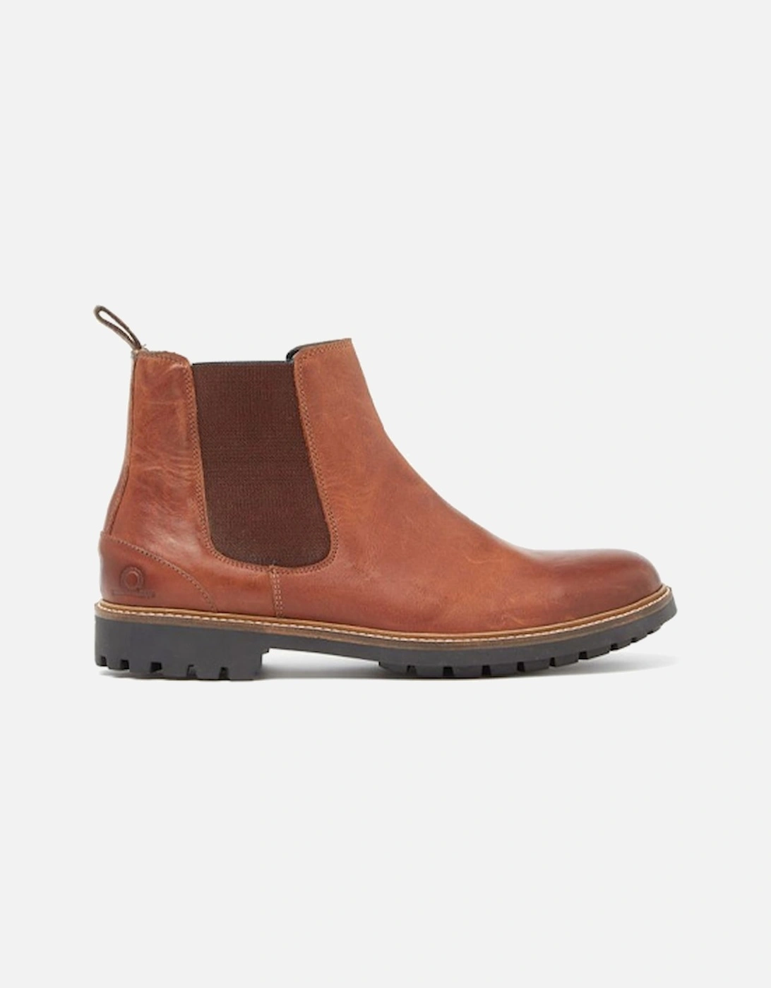 Chirk Premium Leather Chelsea Boots Dark Tan, 5 of 4