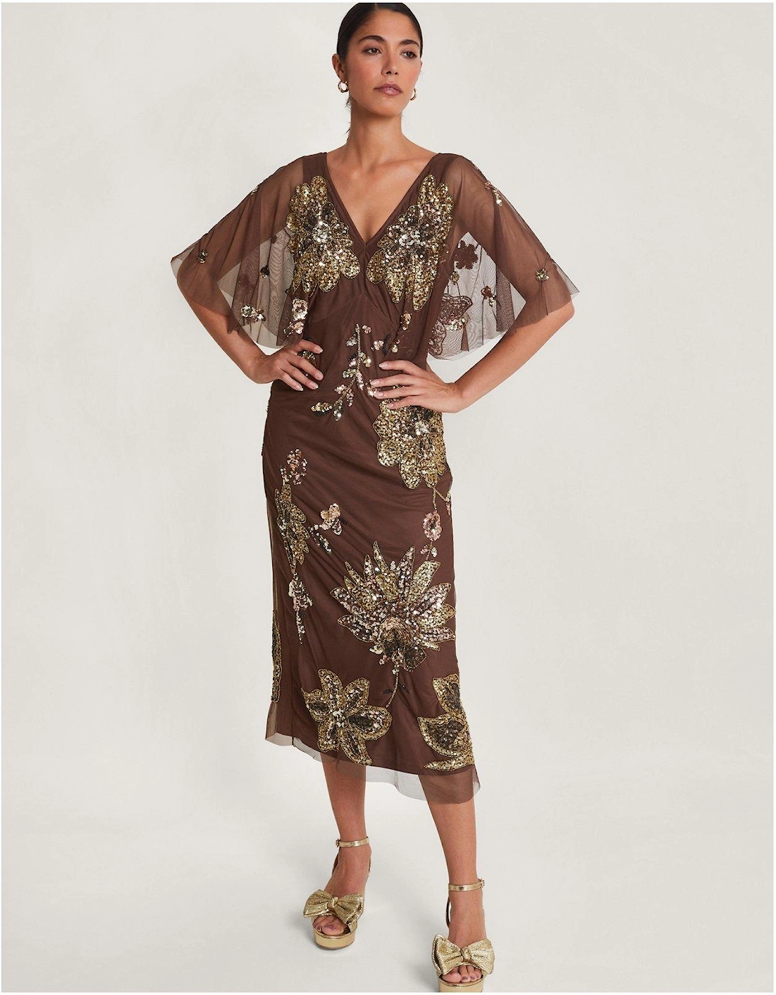 Fia Floral Embroidered Dress, 2 of 1