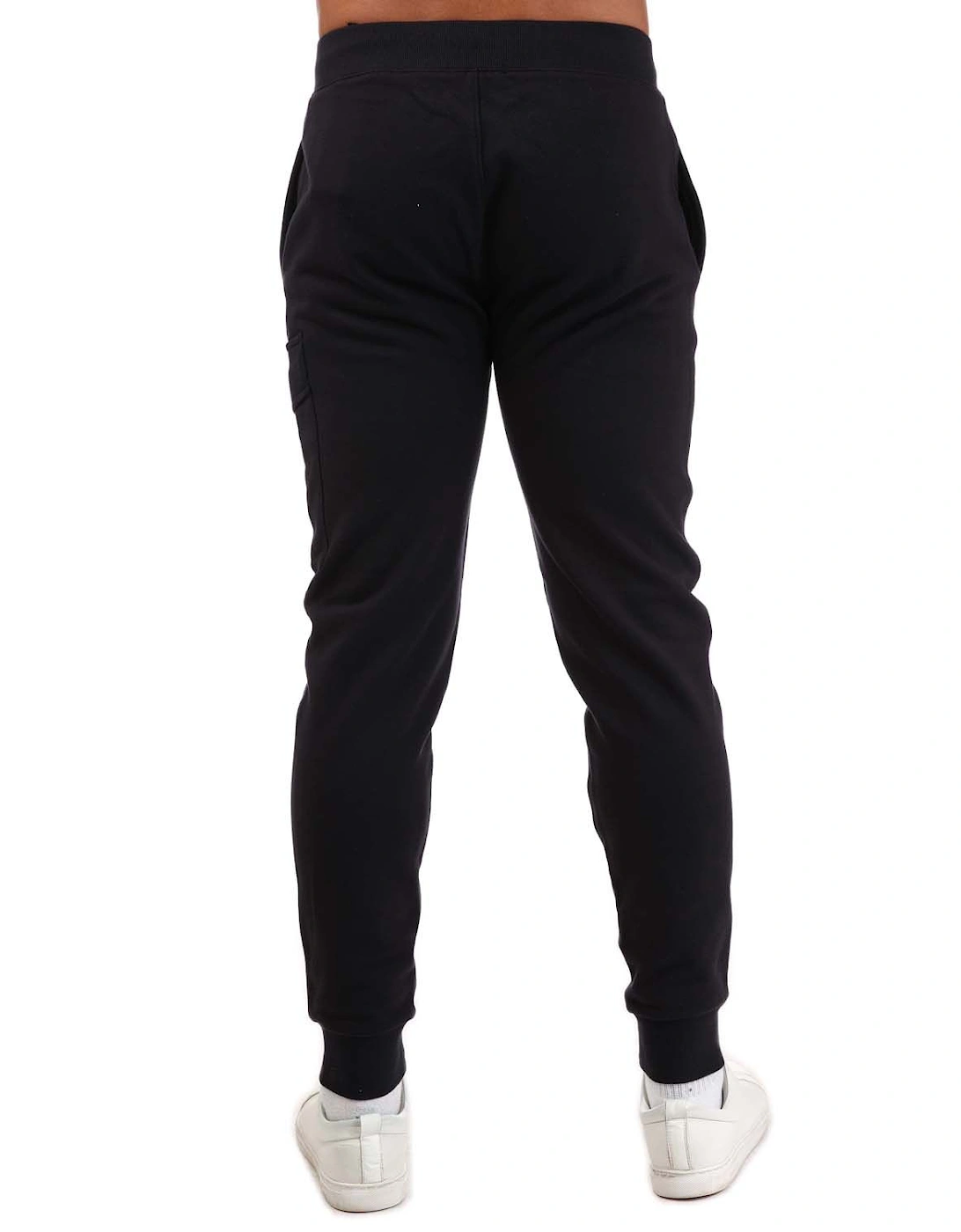 Mens Diagonal Raised Fleece Cargo Track Pants