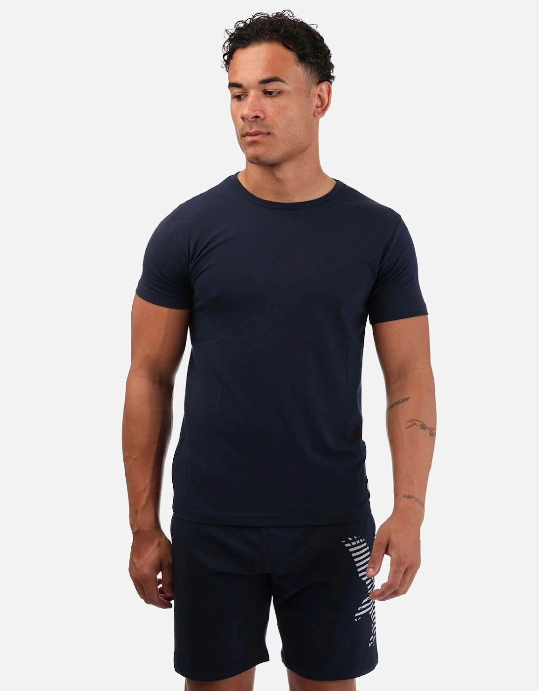 Mens Kirk Lounge T-Shirt & Short Set, 4 of 3