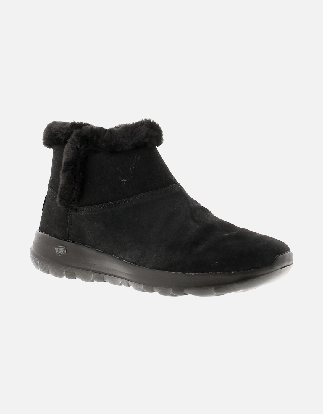 Womens Ankle Boots On The Go Joy Bundle Leather Slip On black UK Size, 6 of 5