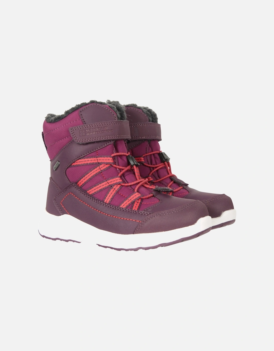 Childrens/Kids Denver Adaptive Waterproof Snow Boots, 6 of 5