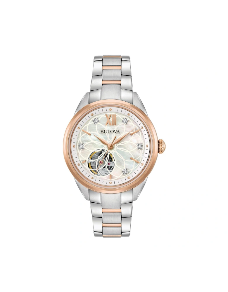 Sutton Rose Gold-Tone Mother Of Pearl Ladies Watch