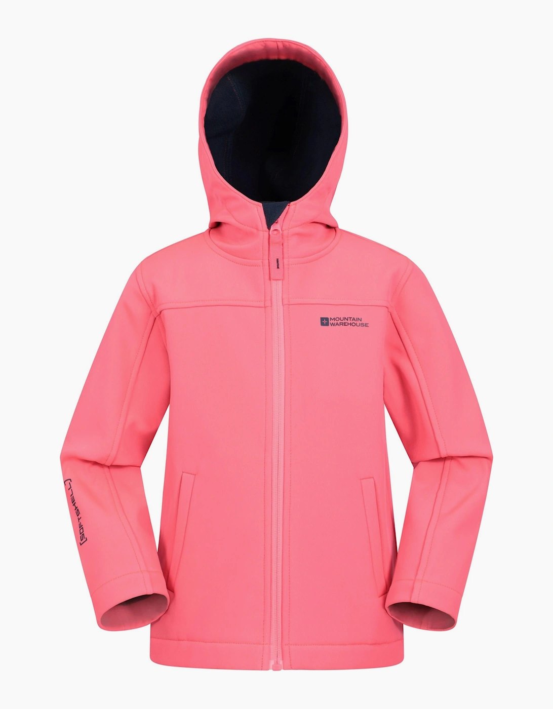 Mountain Warehouse Mountain Warehouse Childrens/Kids Exodus Water Resistant Soft Shell Jacket - Pink