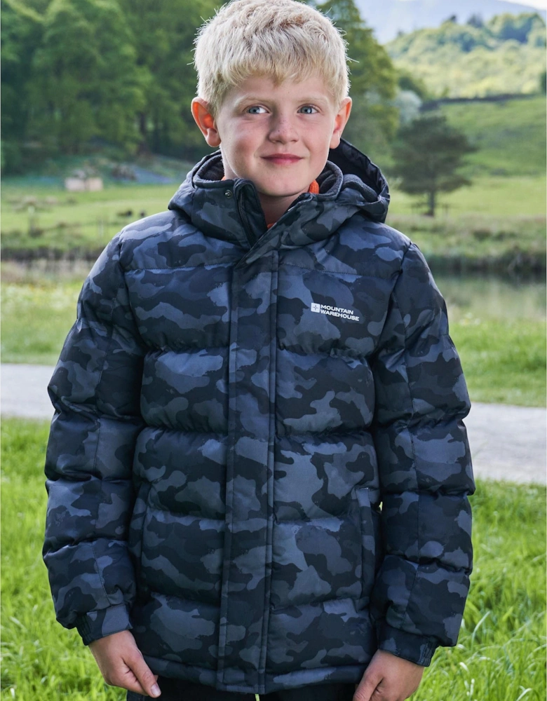 Childrens/Kids Snow II Printed Water Resistant Padded Jacket