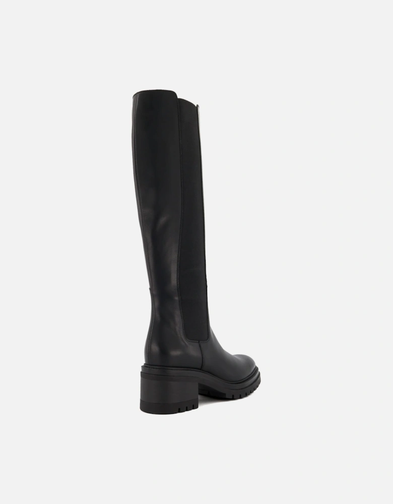 Ladies Tesa - Casual Knee-High Chelsea Boots