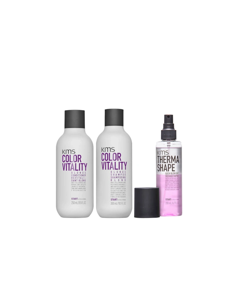 Color Vitality Blonde Trio For Anti-Brassiness & Restored Radiance (Worth £66)
