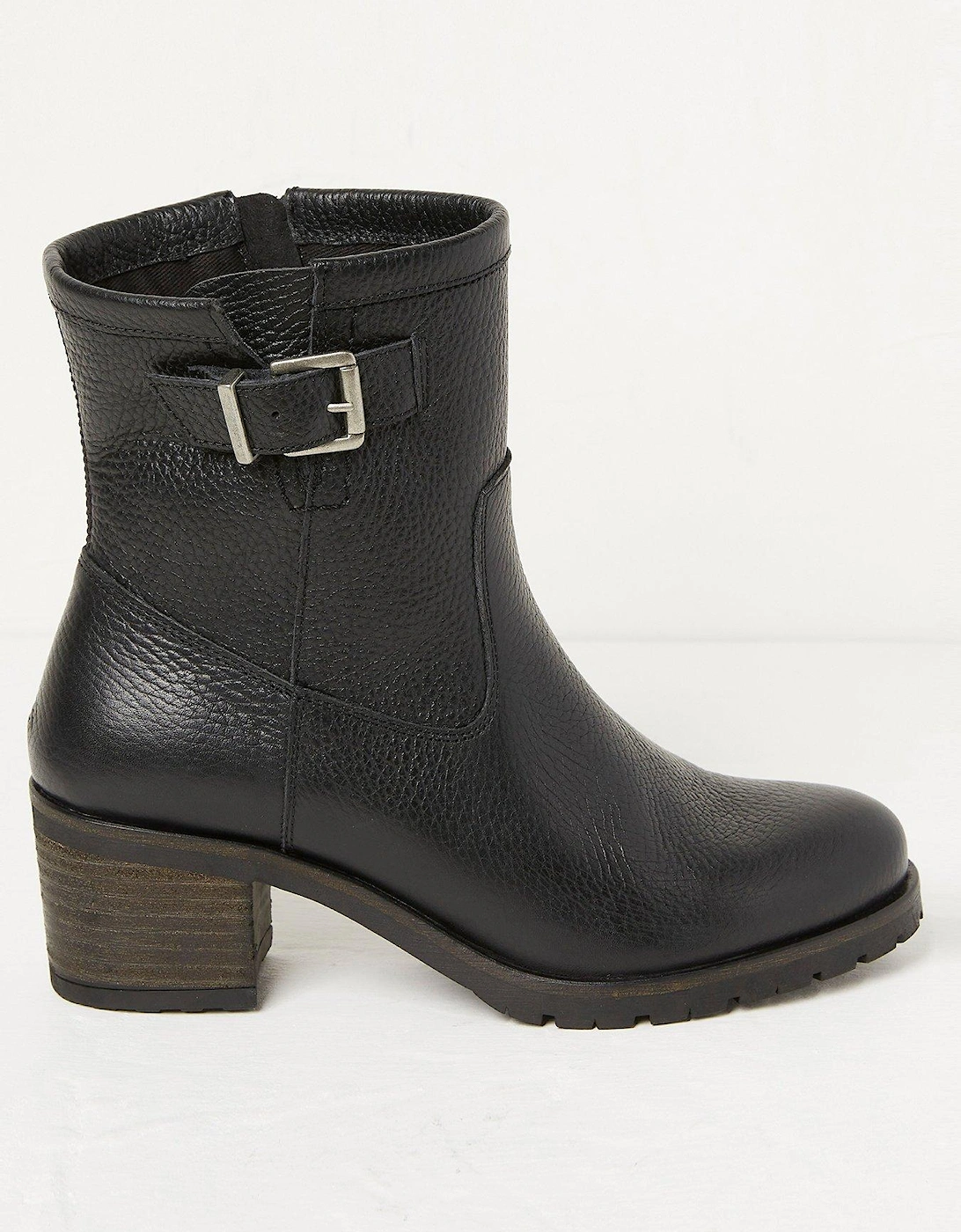 Hollie Leather Block Heel - Black, 3 of 2