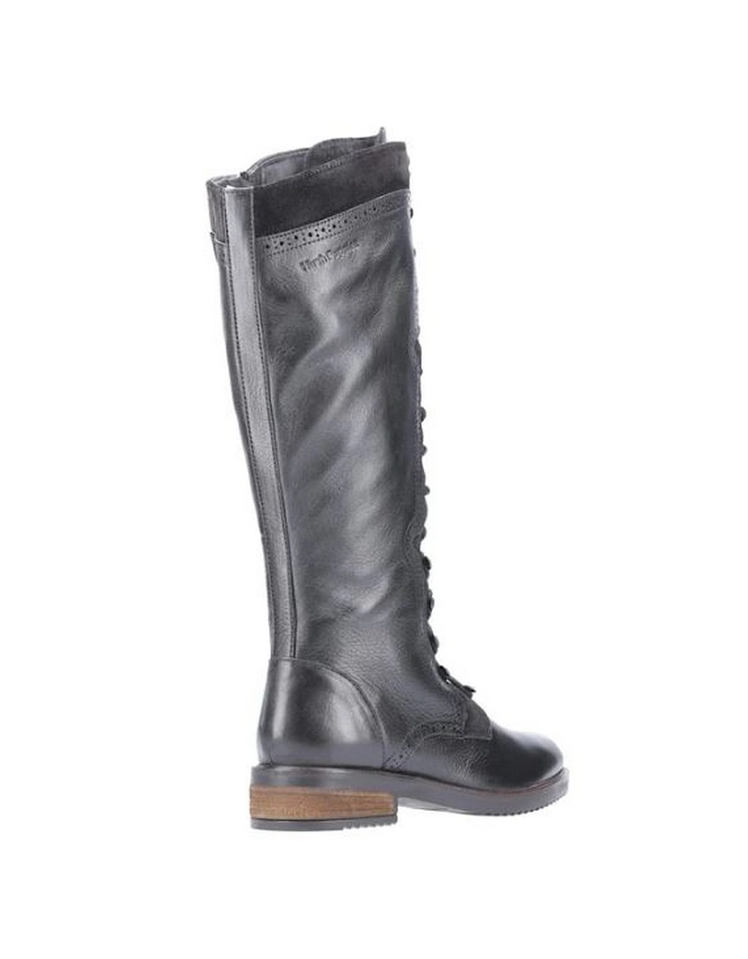 Womens/Ladies Rudy Lace Up Long Leather Boot