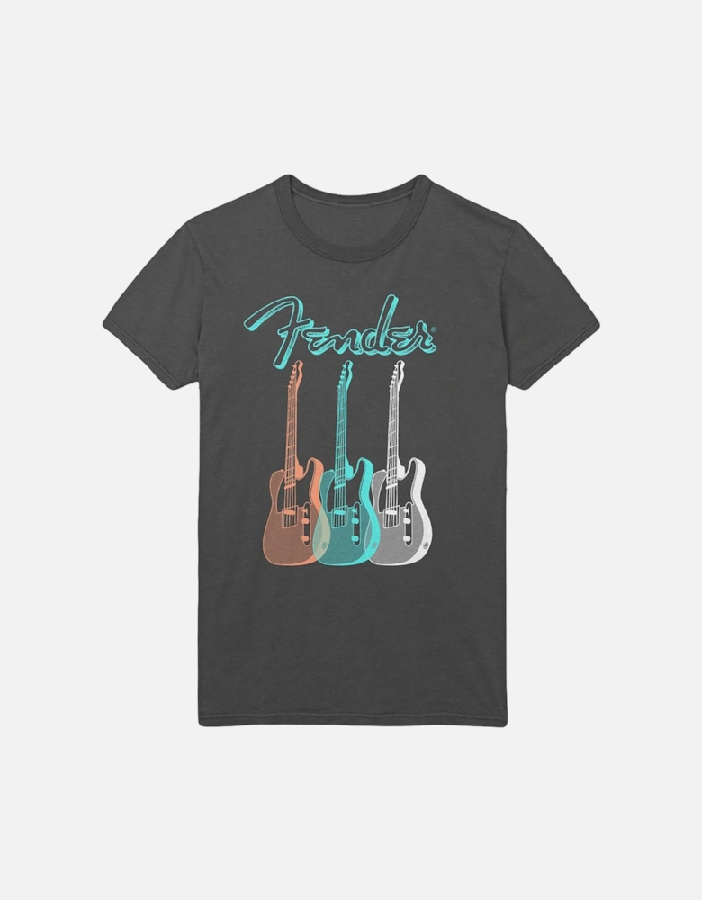 Unisex Adult Triple Guitar Cotton T-Shirt