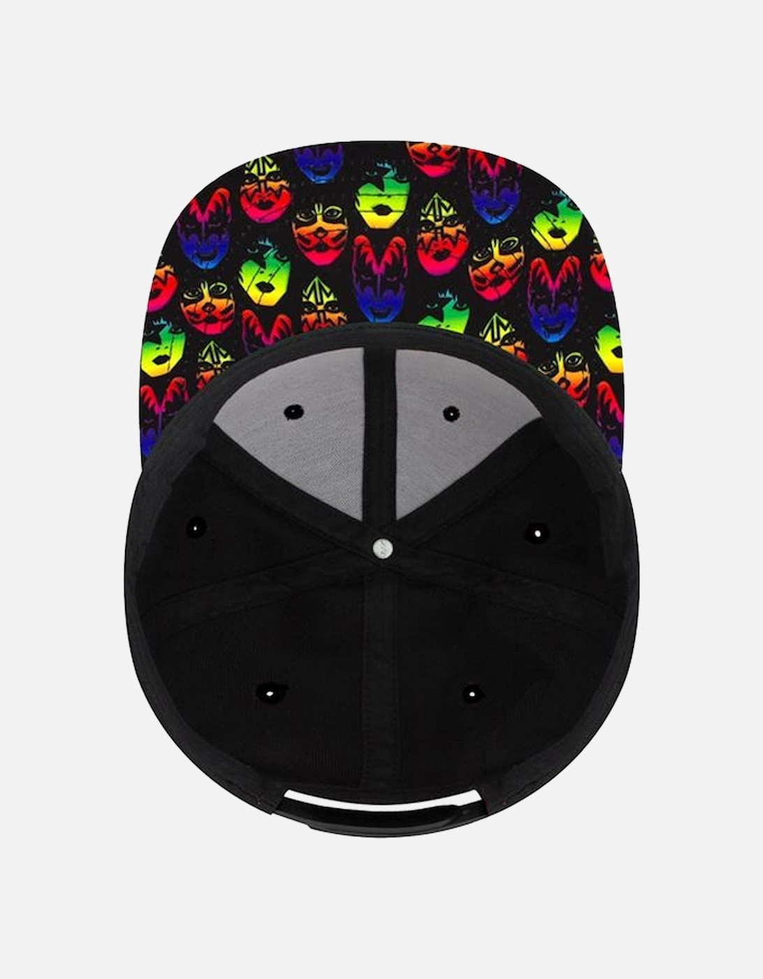 Unisex Adult Neon Faces Snapback Cap