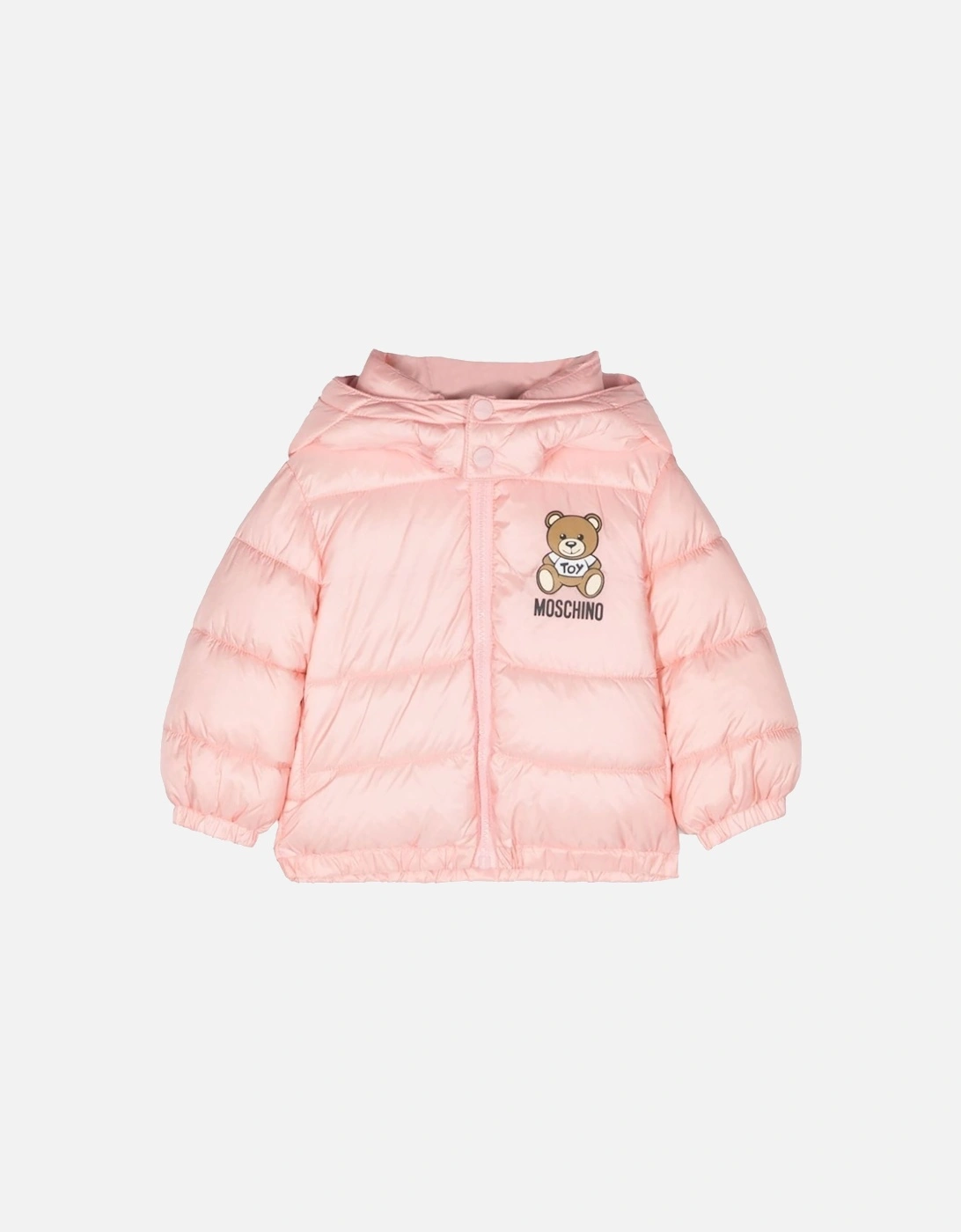 Kids Jacket with Teddy Bear print Pink, 3 of 2