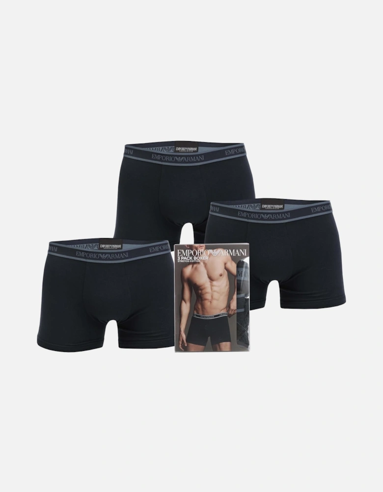 Mens 3 Pack Core Logoband Boxer Trunks