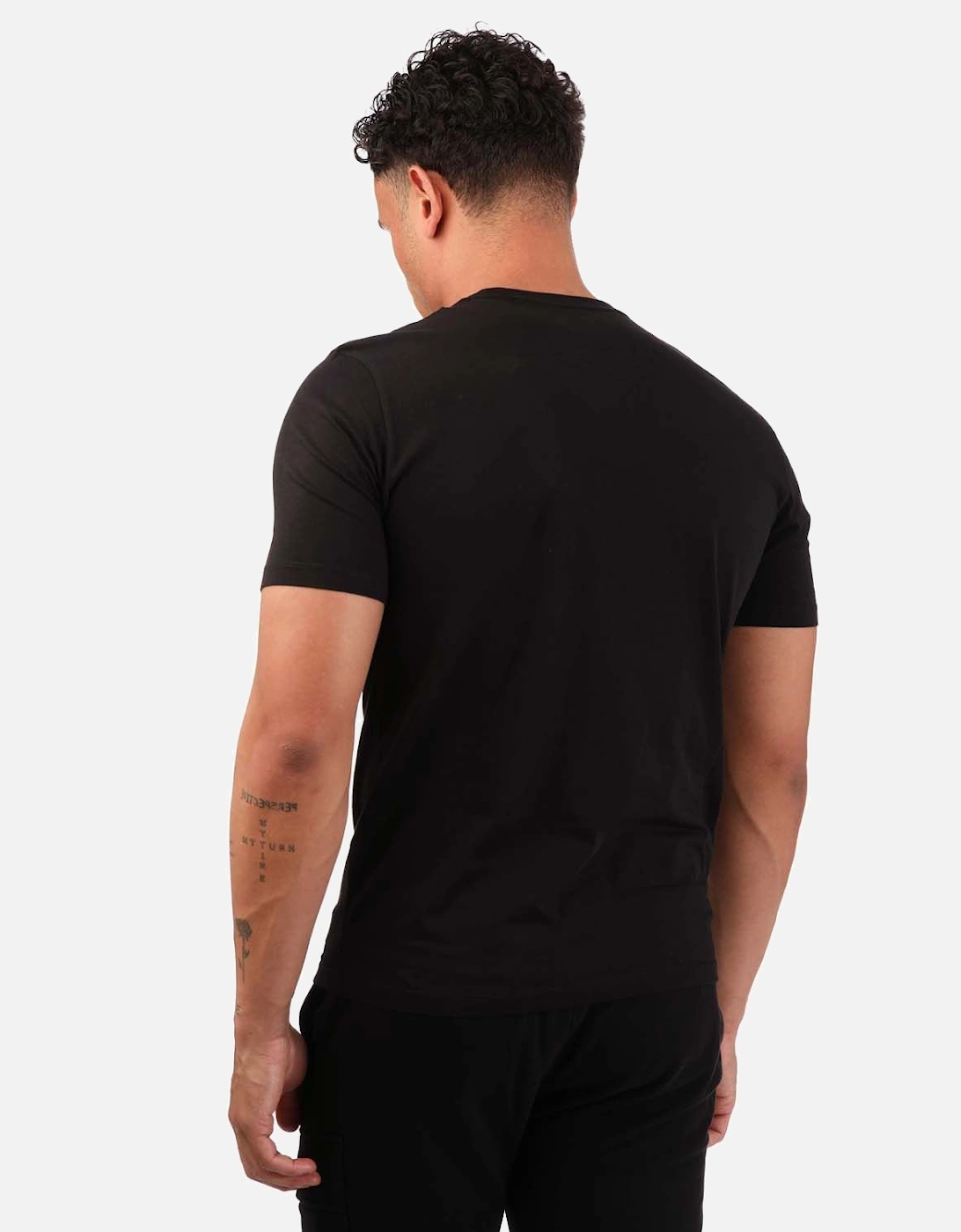 Mens 30/1 Jersey label Style Small Logo T-Shirt