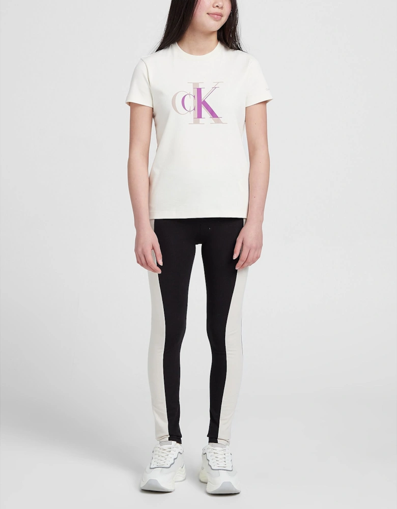 Juniors Girls Monogram T-Shirt