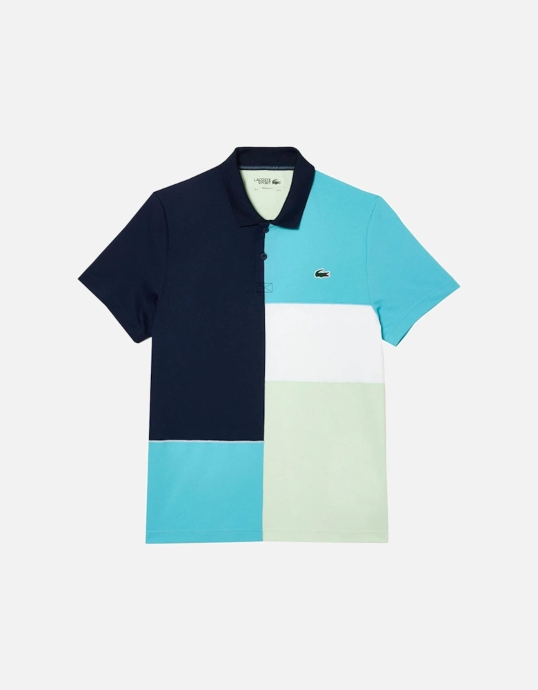 Men's Regular fit Short Sleeved Colour Block Polo Shirt