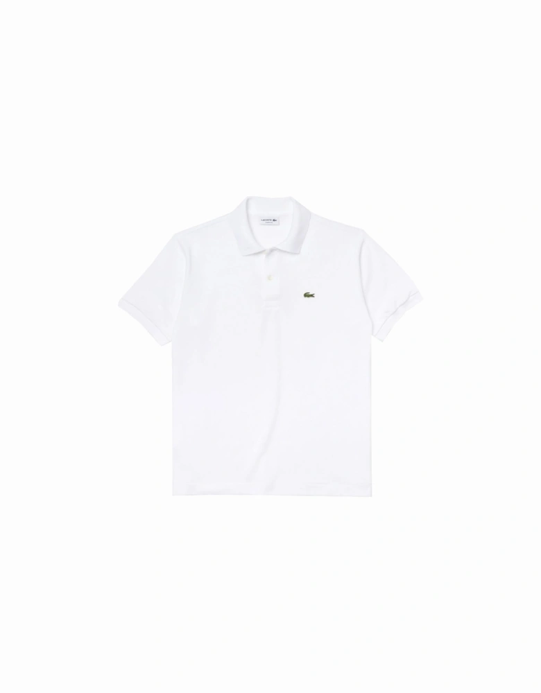 Men's White Classic Short Sleeved Polo Shirt