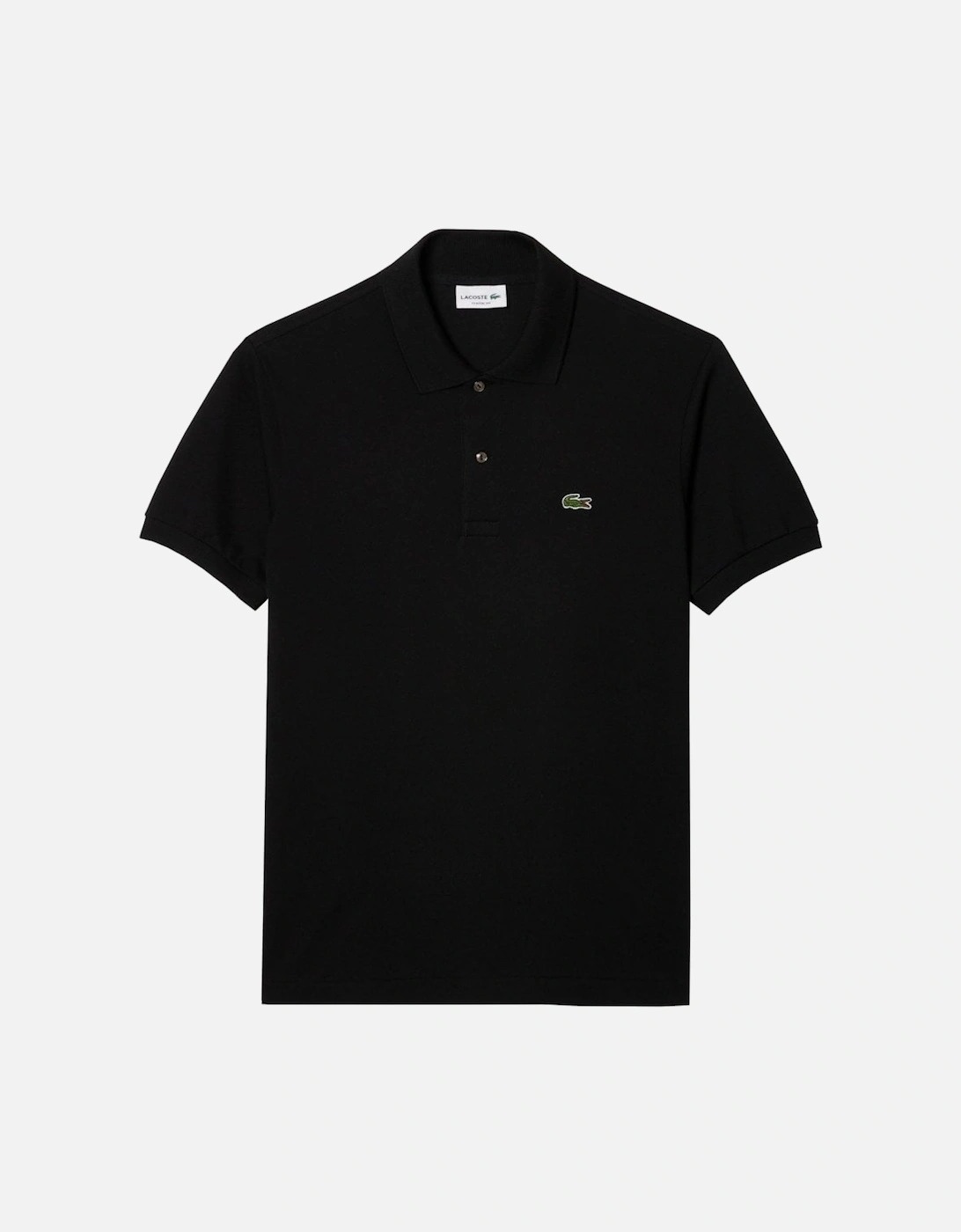 Men's Black Classic Short Sleeved Polo Shirt, 4 of 3