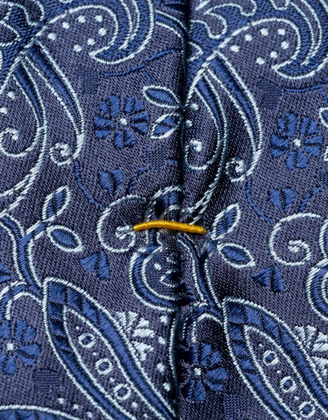 Paisley Silk Tie 29 Navy