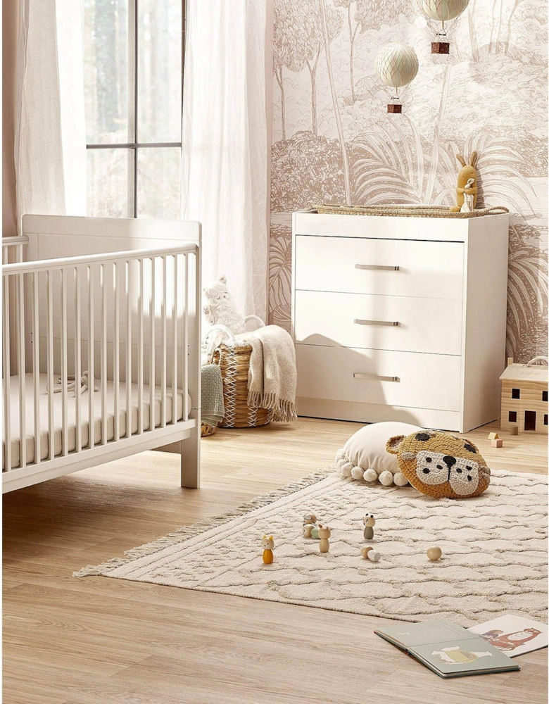 Silver Cross Devon 2 Piece Nursery Furniture Set - White