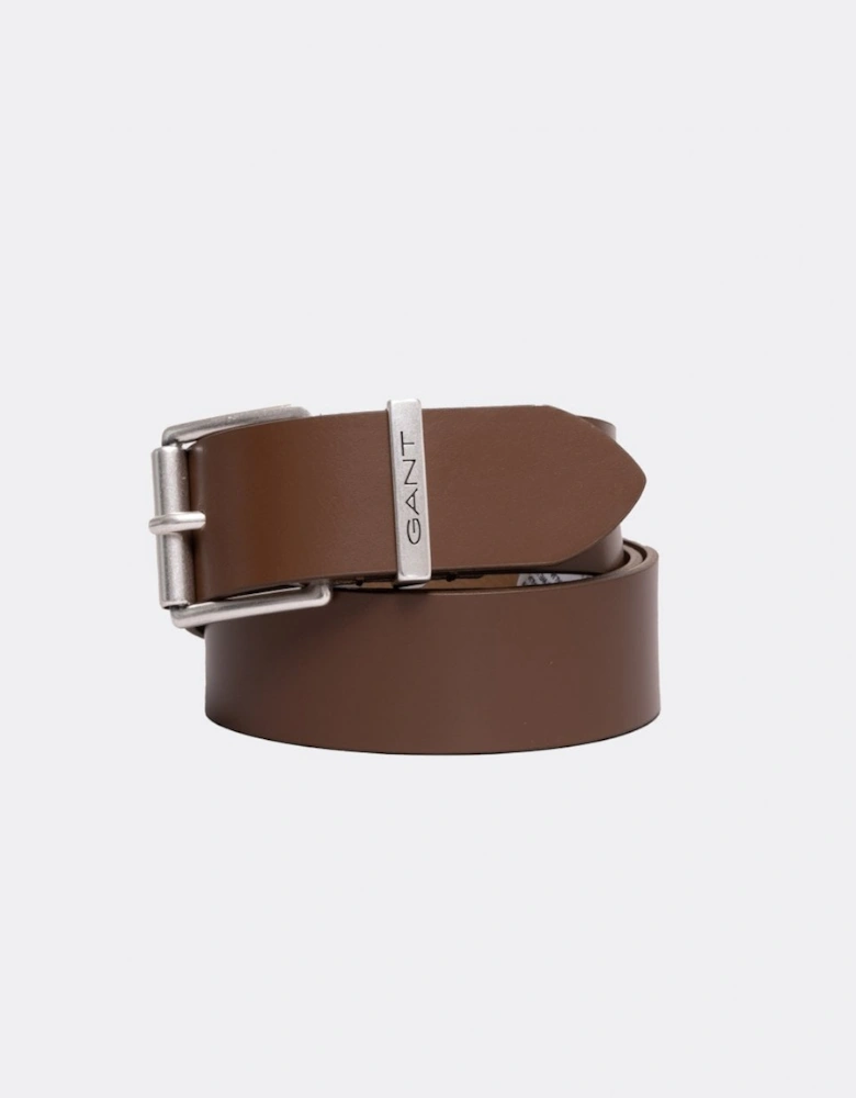 Mens Logo Leather Belt