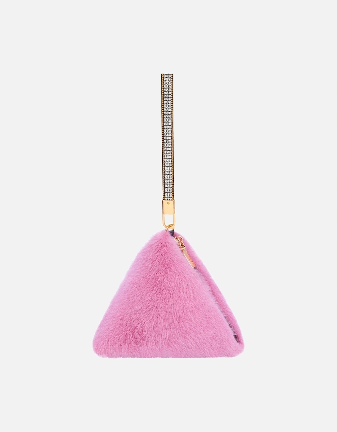 Pyramid Faux Fur Bag