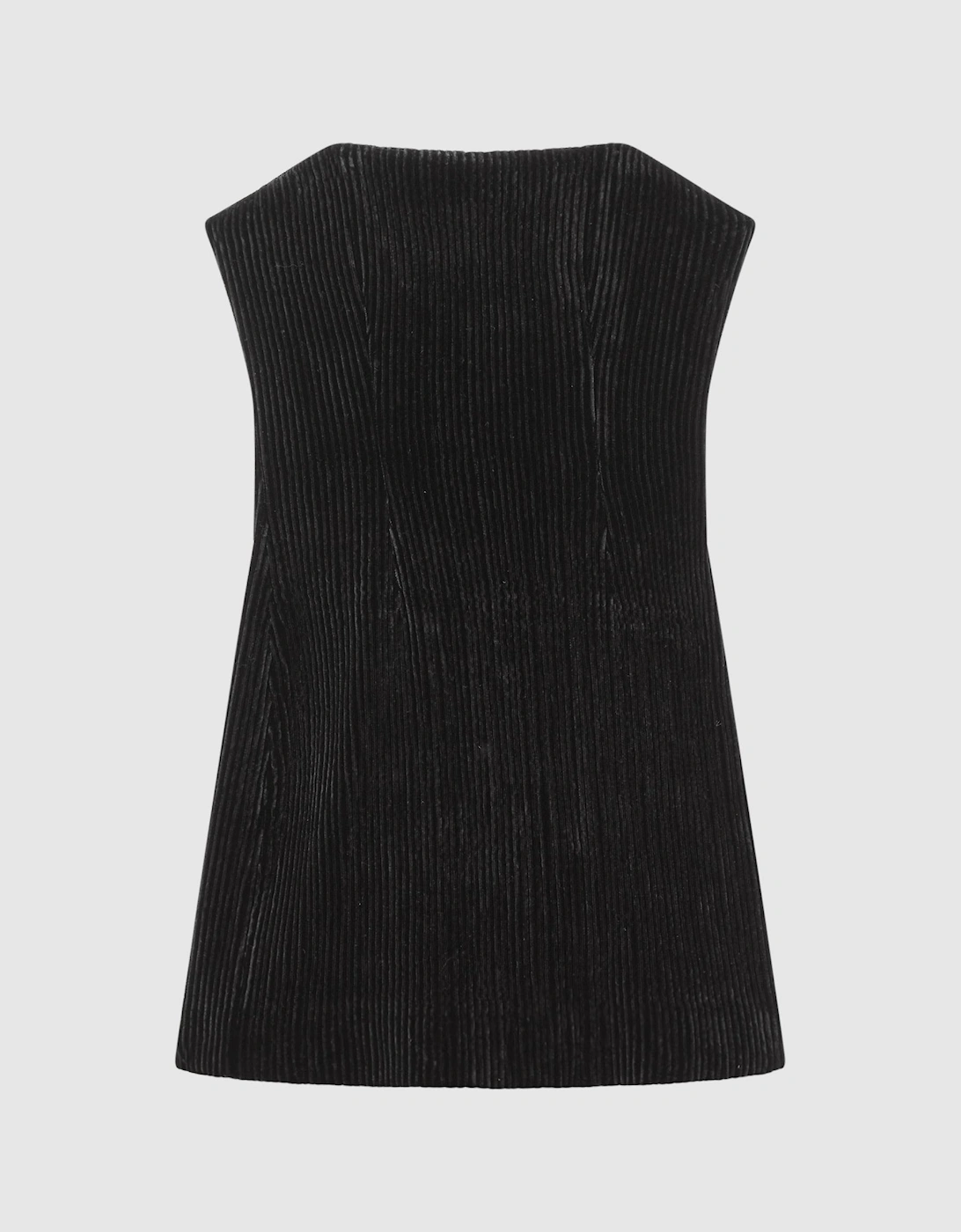 Atelier Velvet Pleat Detail Mini Dress, 2 of 1