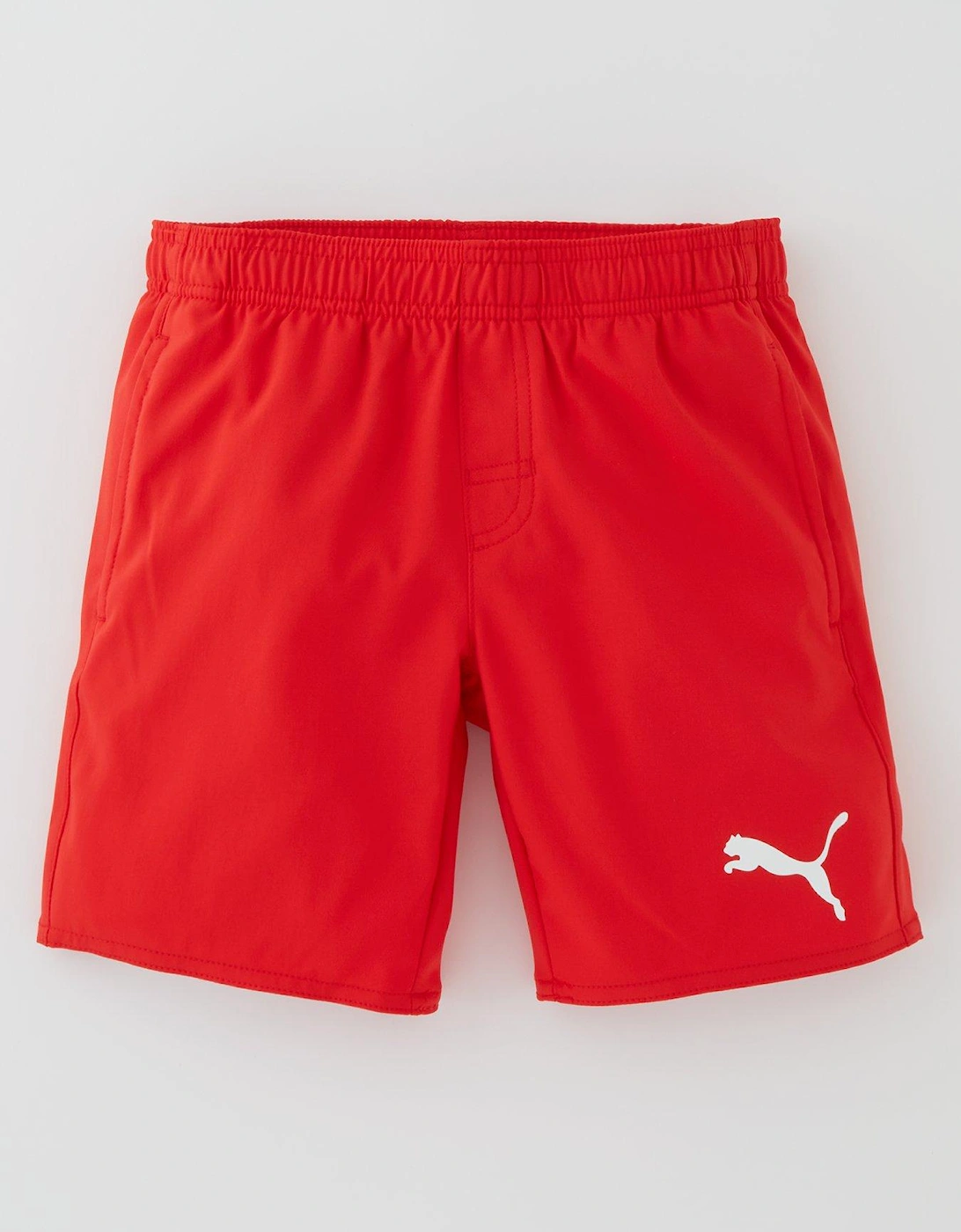 Boys Medium Length Swim Shorts - Red, 3 of 2
