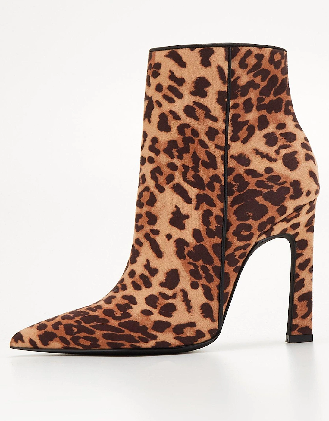 Point Toe Leopard Ankle Boot - Brown, 7 of 6