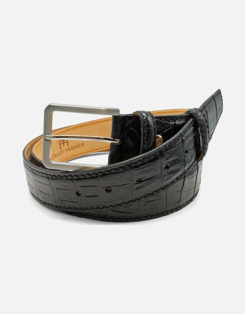 Mcenroe Mock Croc Belt 001 Black