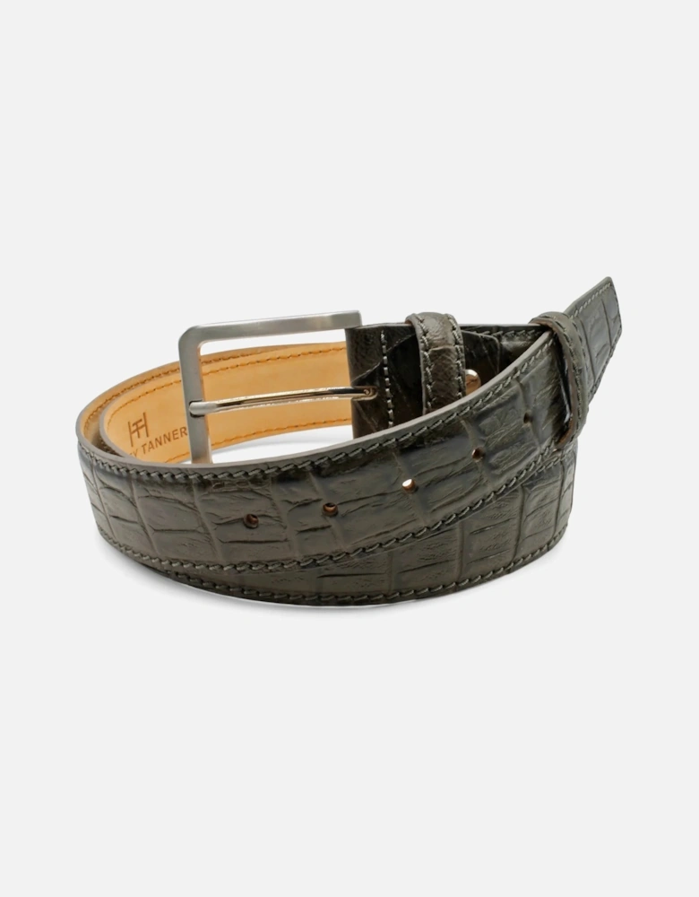 Mcenroe Mock Croc Belt 006 Anthracite