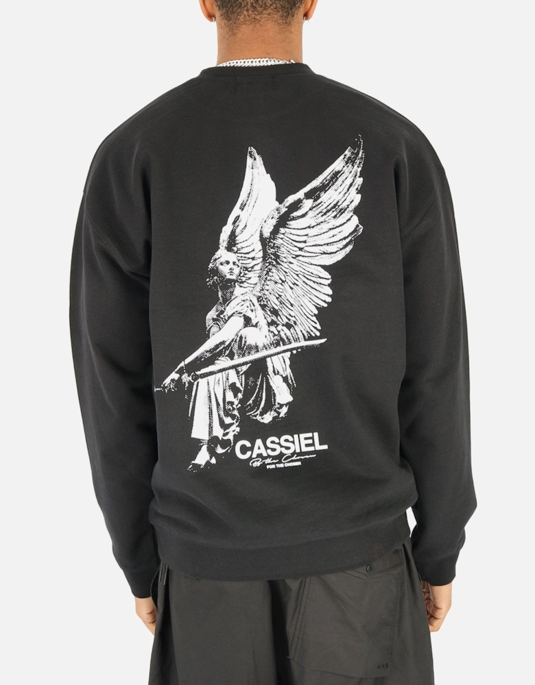 Angel Logo Black Sweatshirt