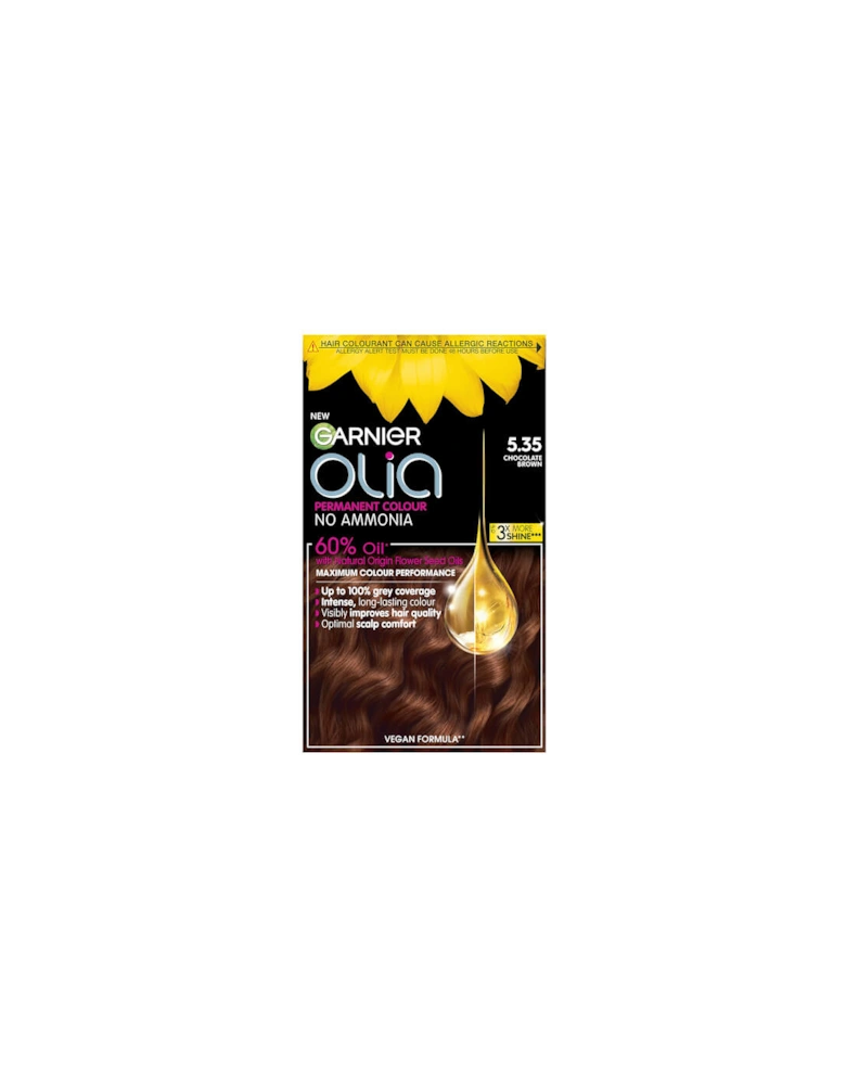 Olia Permanent Hair Dye - 5.35 Rich Chocolate Brown